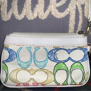 Coach Multicolor Hamptons Wristlet